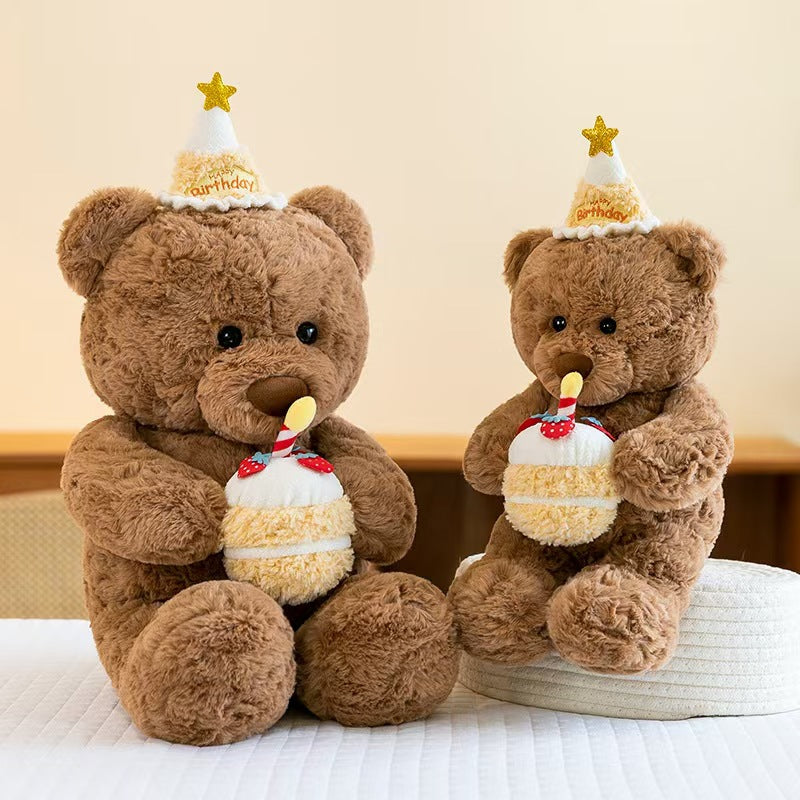 Children's Birthday Gifts Teddy Bear Doll Scarf Rag Doll