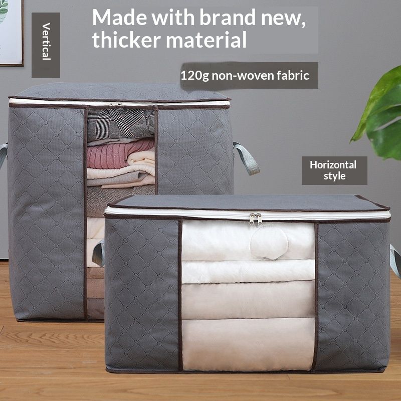 Non-woven Fabric Patchwork Storage Bag Rectangular Shape