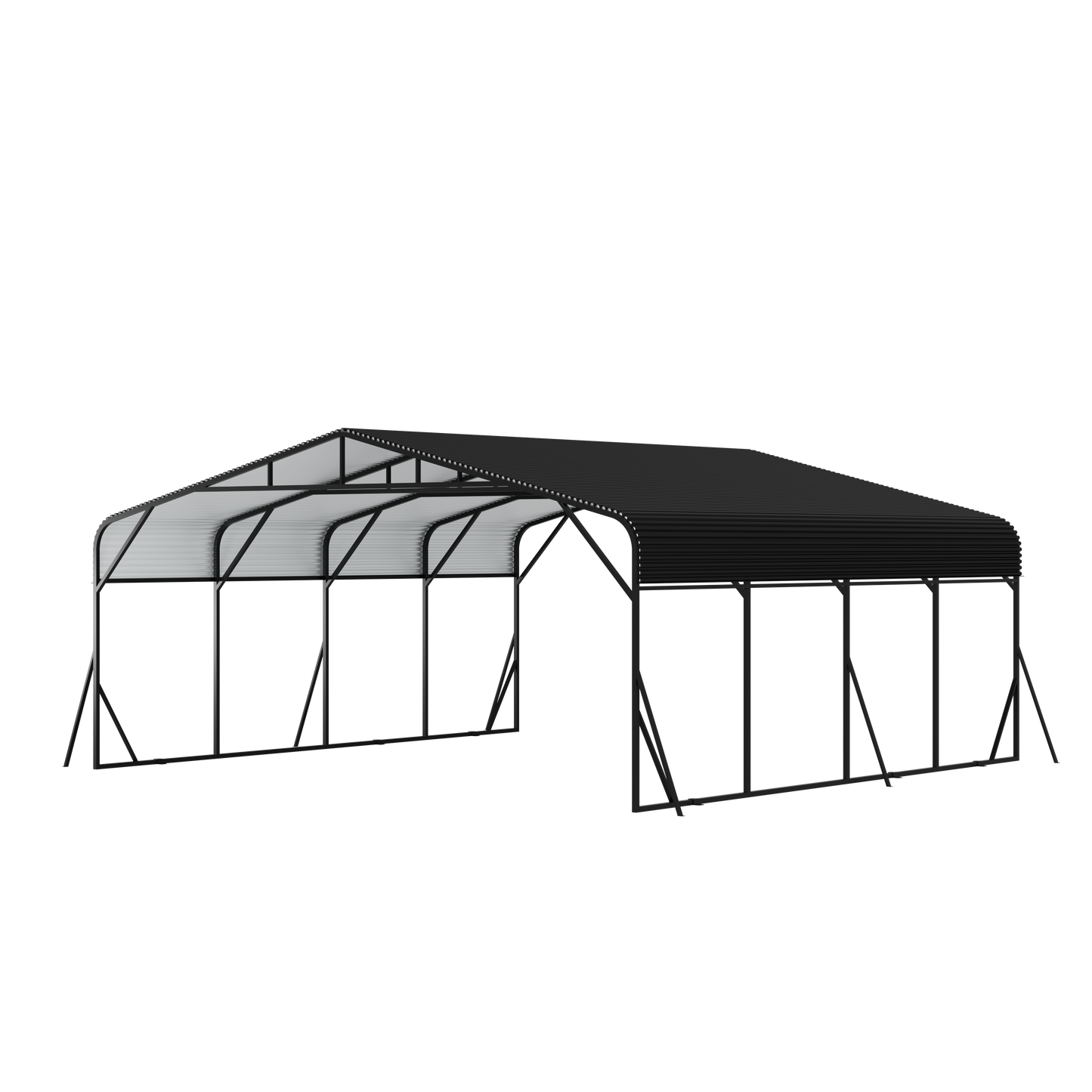 Carport 20 X 20 Shelter - Perfect Solution For Vehicles, Boats & Equipment - Durable, All-Weather, Quick Assembly - Spacious, Secure, Reinforced