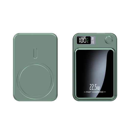 12000mAh Magnetic Wireless Power Bank With LED Display, 22.5W Fast Charging, Portable For Multiple Devices