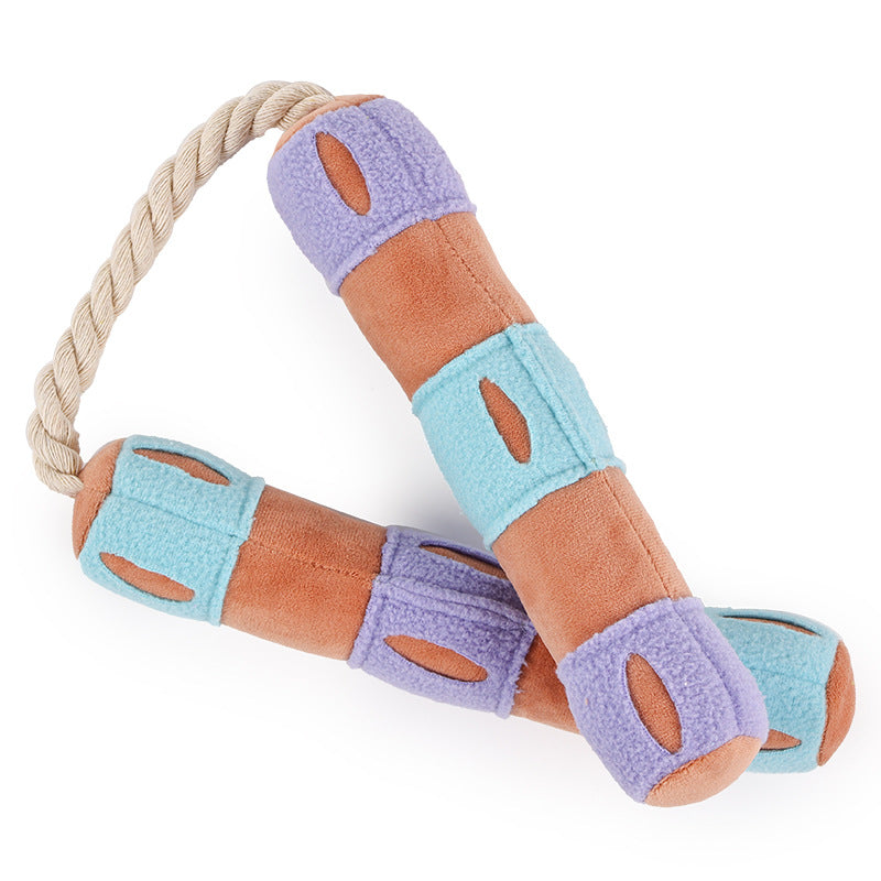 Pet Snuffle Toys Dog Sniffing Toy Slow Feeding Mat Nunchaku Puppy Playing Washable Interactive Puzzle Pet Playing Sounding Pad