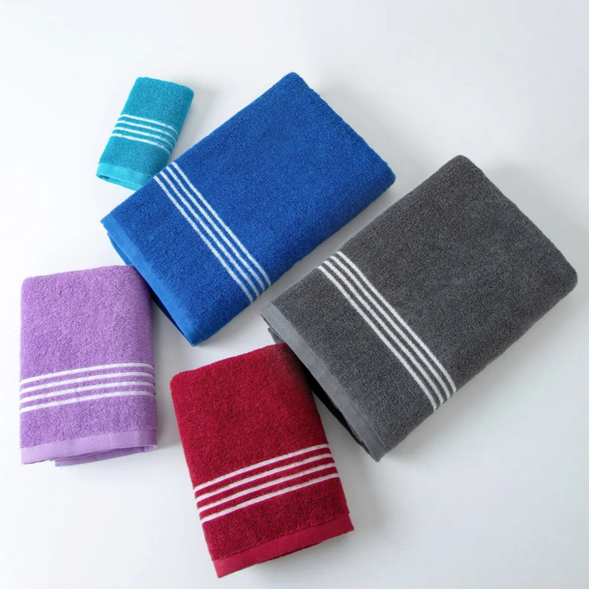 100 Cotton Large Quick Absorbent And Fast Drying Face Towel Set With Bath Towel