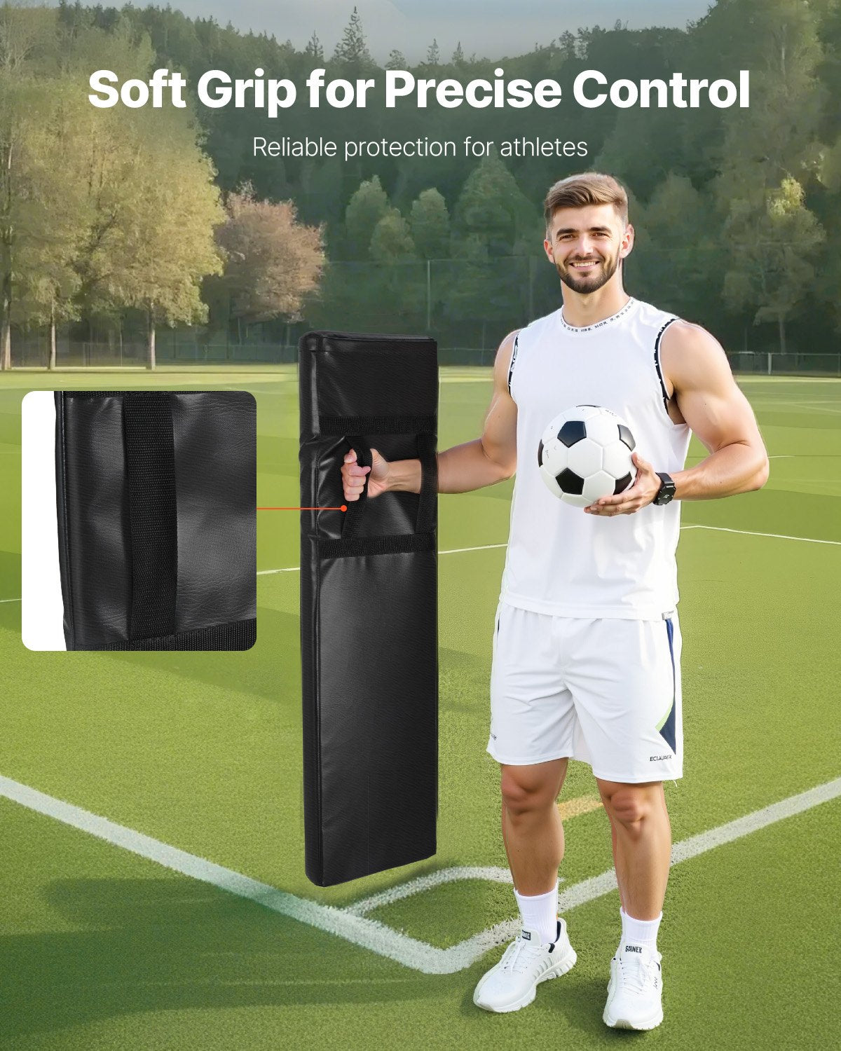 Football Tackling Dummy, 42.5 In PVC Step Over Dummy, High-Density Sponge Blocking Pad Equipment, Heavy Duty Tackle Dummies With Handles, Great For Footwork Drills Sports Training Practice, 2PCS