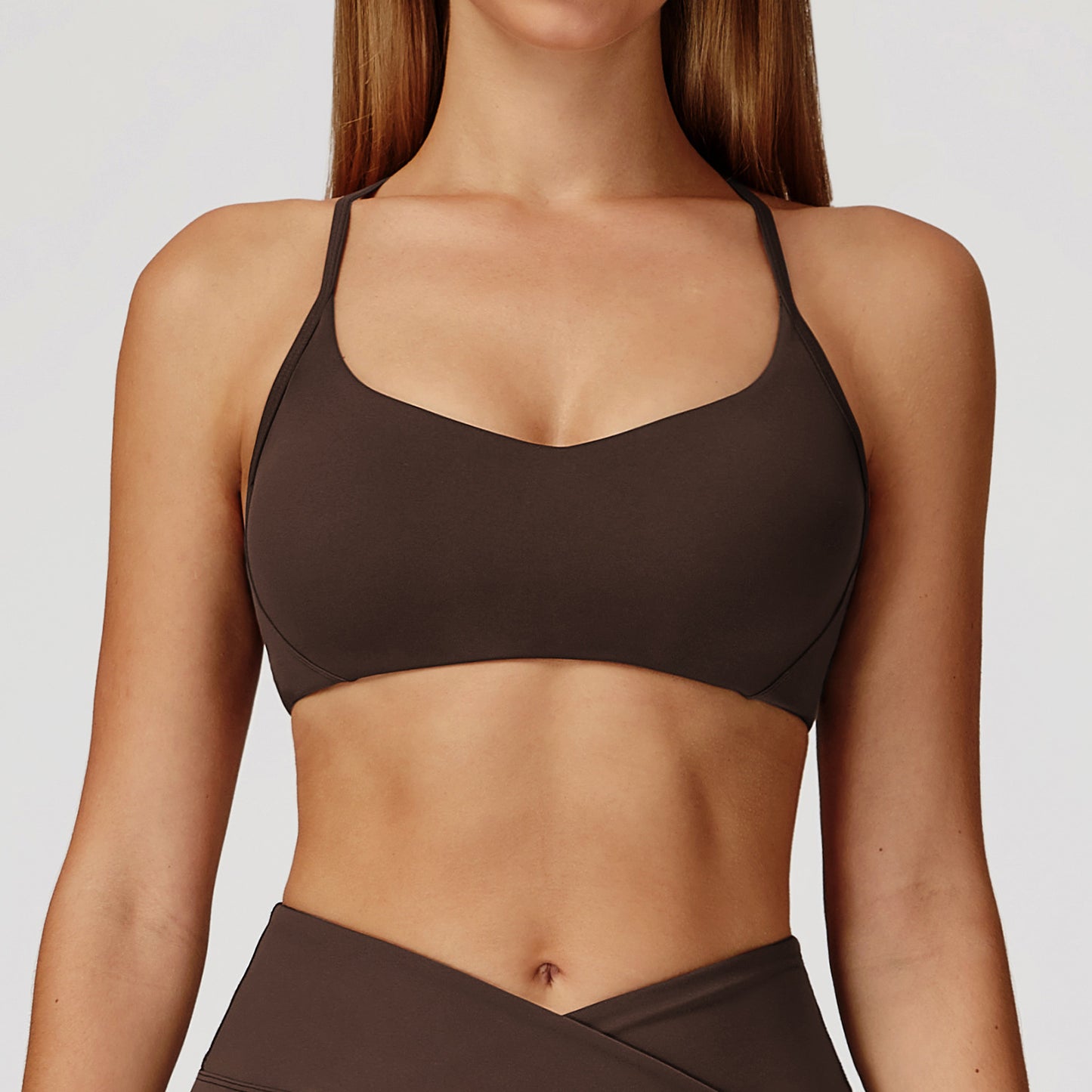 Nude Feel Yoga Bra Y-shaped Beauty Back High-grade Sports