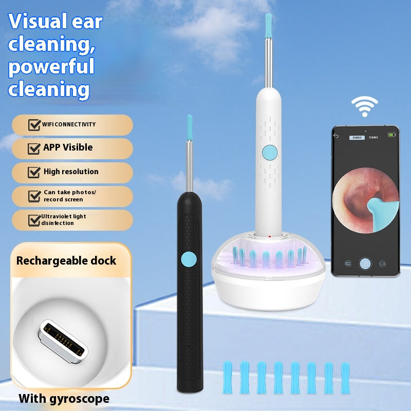 Visual Earpick With Charging Base HD Intelligent Luminous
