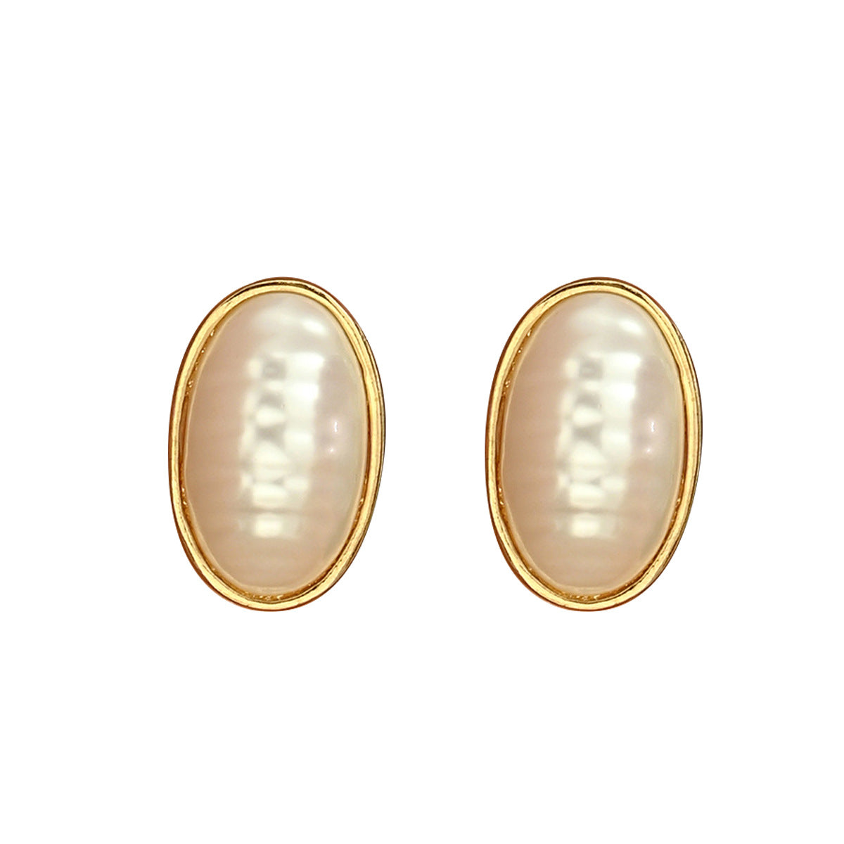 Cross-border European American Women Stud Earrings, Niche Premium Texture Large Faux Pearl Design, Versatile Fashion Ear Jewelry For Ladies