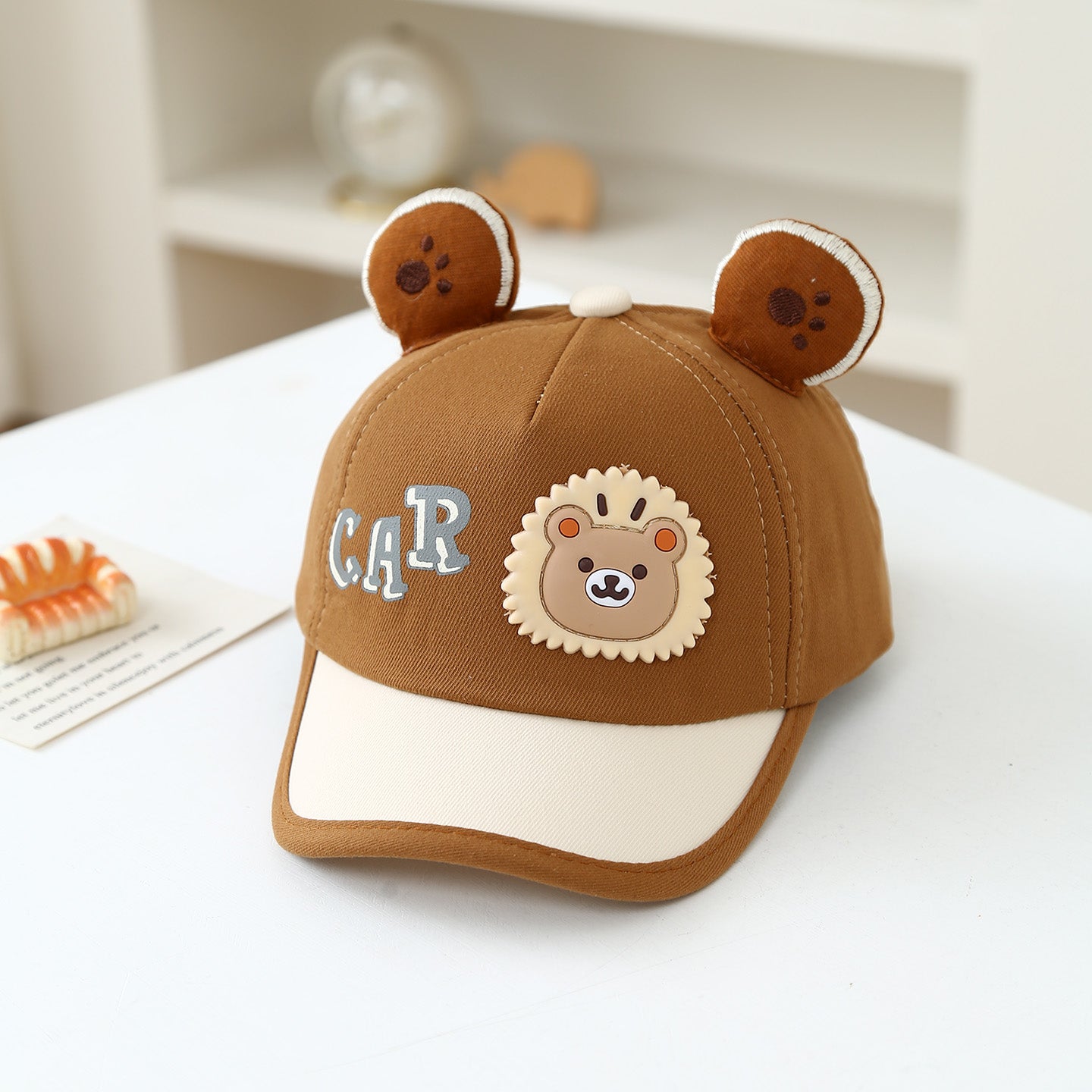 Summer Boys And Girls' Multi-color Lion Head Fashion And Cute Baseball Cap, Suitable For Babies' Daily Outings And Playtime For Sun Protection.