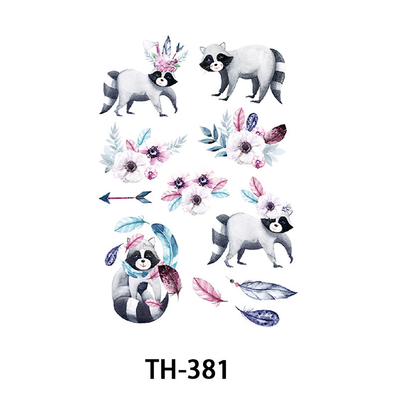 Half-sleeve Tattoo Stickersfox Wolf Head Floral Designs And Morerealistic Body Art