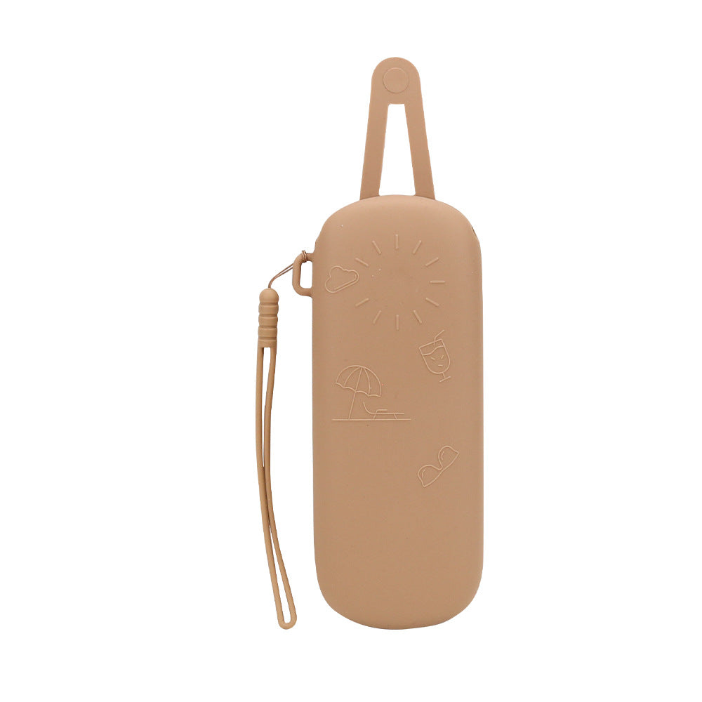 Silicone Glasses Storage Bag Makeup Brush Washing Supplies