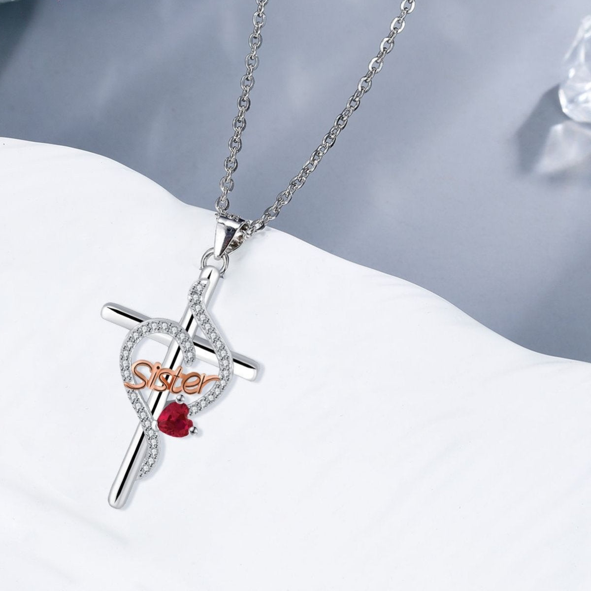 Line Cross Necklace Female Fashion OL Elegant Accessories