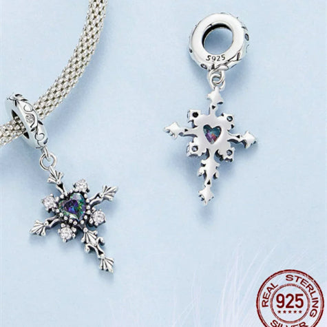 Retro Pattern Cross DIY Pendant Accessories