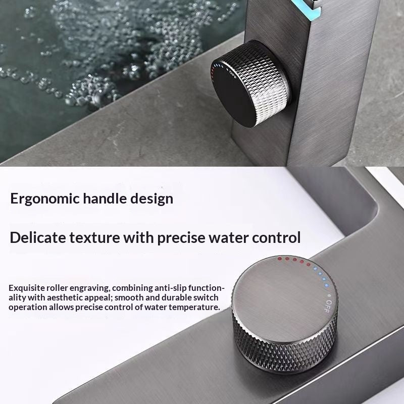 Smart Digital Display Ambient Light Hot And Cold Water Faucet
