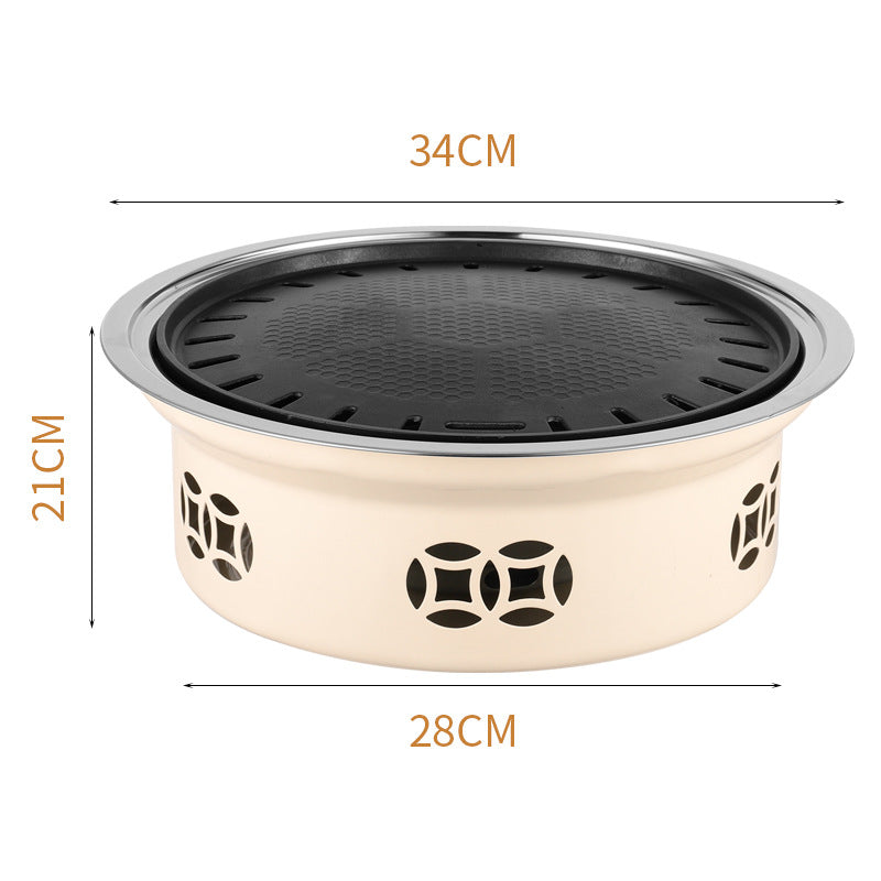 Korean-style Barbecue Grill Household Charcoal Hot Pot For Grilling Meat