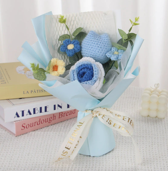 Finished Flower Bouquet Hand-woven Flowers, Woven Gift