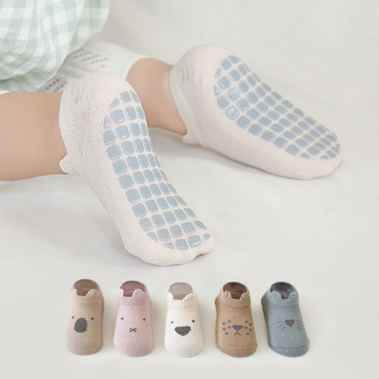 Baby Cotton Non-slip Indoor Cooling Learning To Walk Short Boat Socks