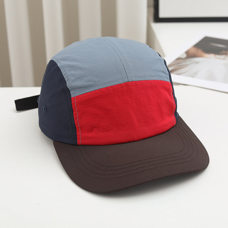 Men's And Women's Multi-color 5-piece Quick-drying Lightweight Sun-protective Adjustable American-style Casual Baseball Cap For Outdoor Leisure, Daily Outings, Practical Use