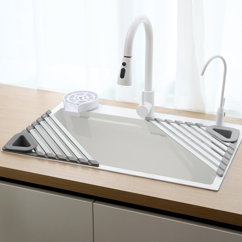 Kitchen Shelf Sink Strainer Rack Bowl And Dish Rack