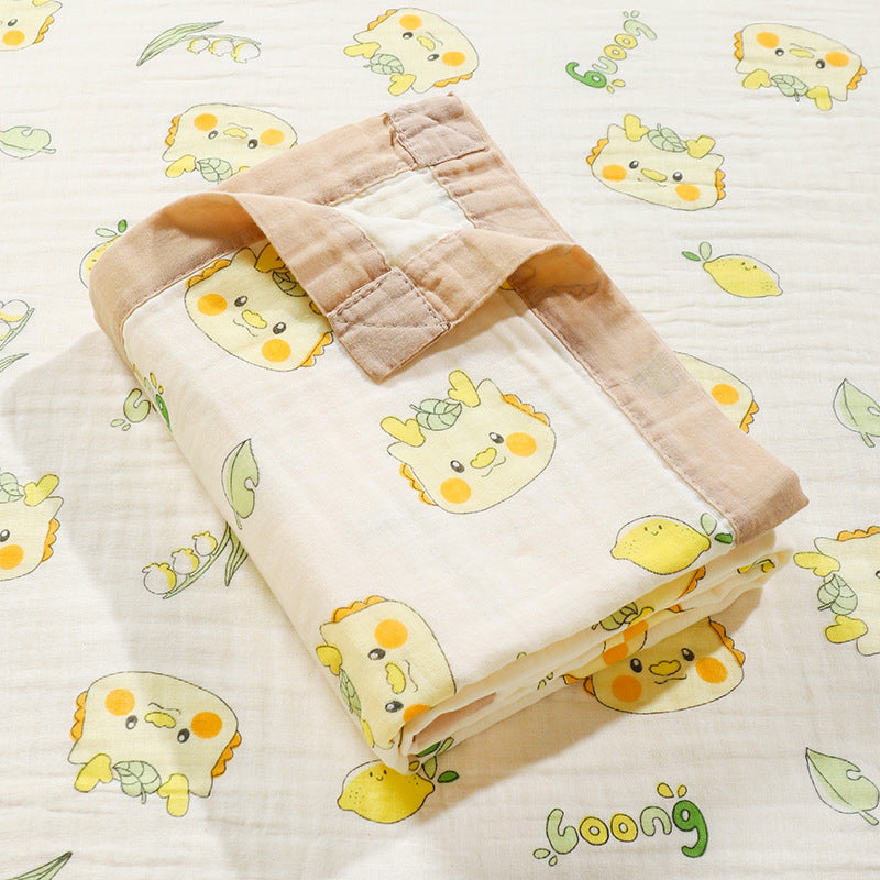 Baby Bath Towel Six-layer Pure Cotton Gauze Blanket