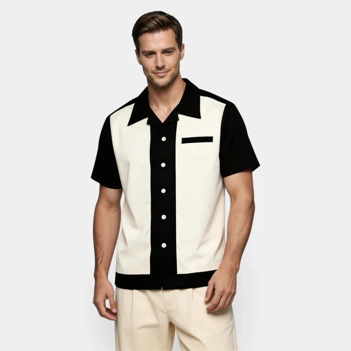 Men's Fashion Casual British Design Summer Short-Sleeved Shirt