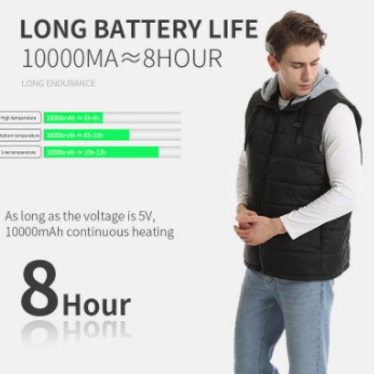 Smart Self-heating Vest Male Hat Charging Heating Thermal Vest