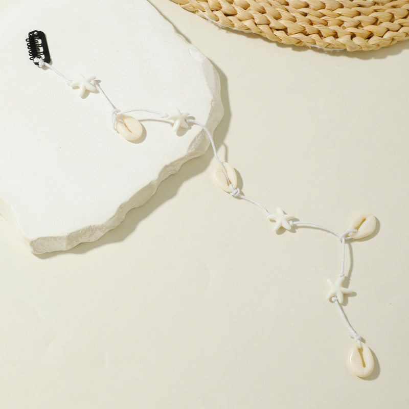Fashionable Beach Conch Shell Braided Hair Ornament