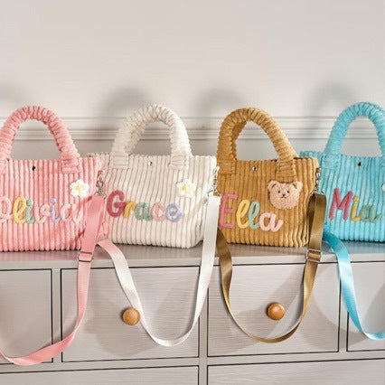 Personalized Hand-embroidered Name Cross-body Bag