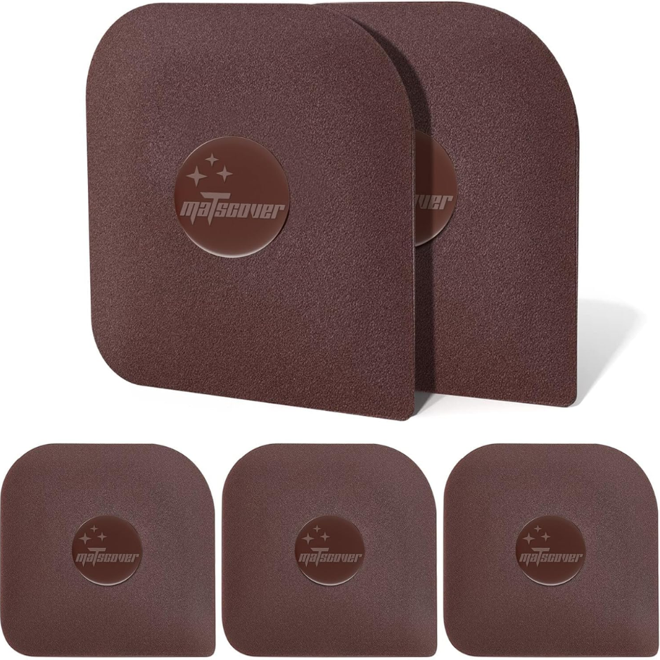 5-Pack Plastic Pan & Dish Scraper - Non-Scratch Kitchen Cleaning Tool For Cast Iron & Pots