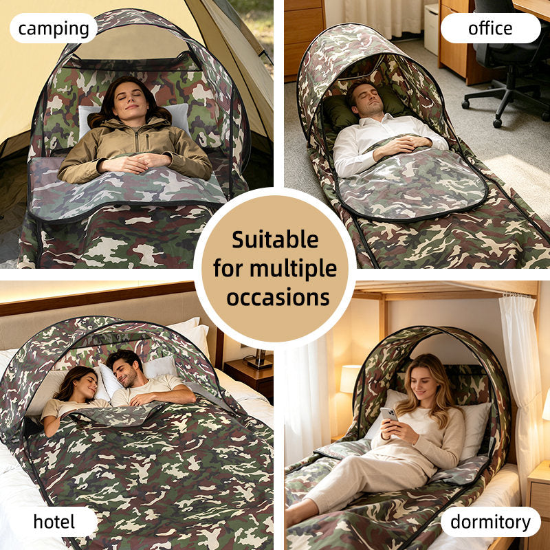 3D Sleeping Bag For One Or Two People Portable Lightweight, Mosquito-Proof  And Dirt-Resistant Tent Sleeping Bag Cover For Outdoor Camping