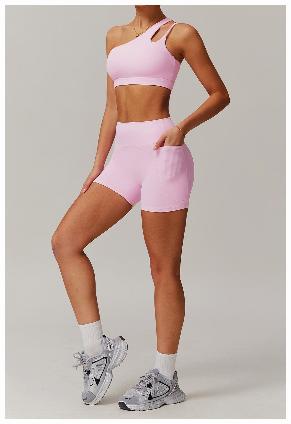 Irregular-Strap Running And Fitness Tank Top