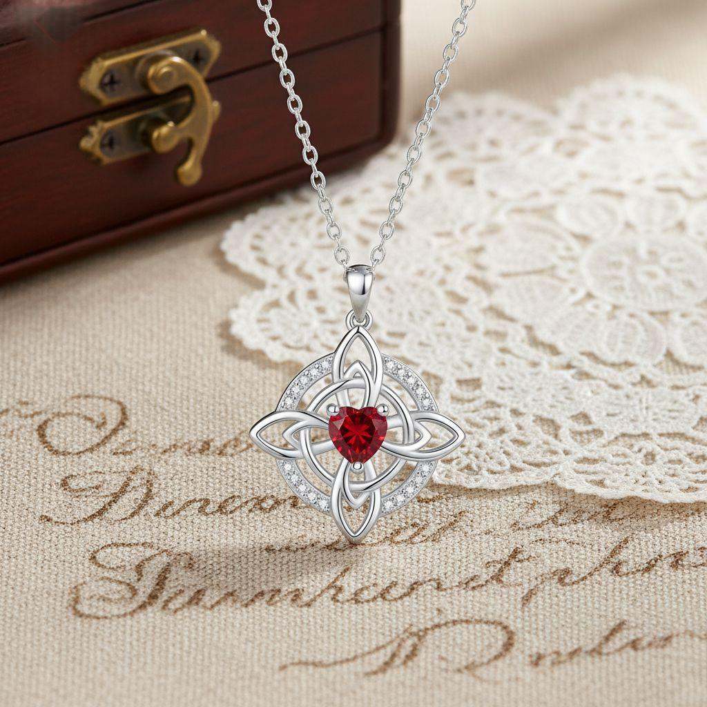 Niche Design Celtic Knot Pendant With Twelve Zodiac Stones Accessories