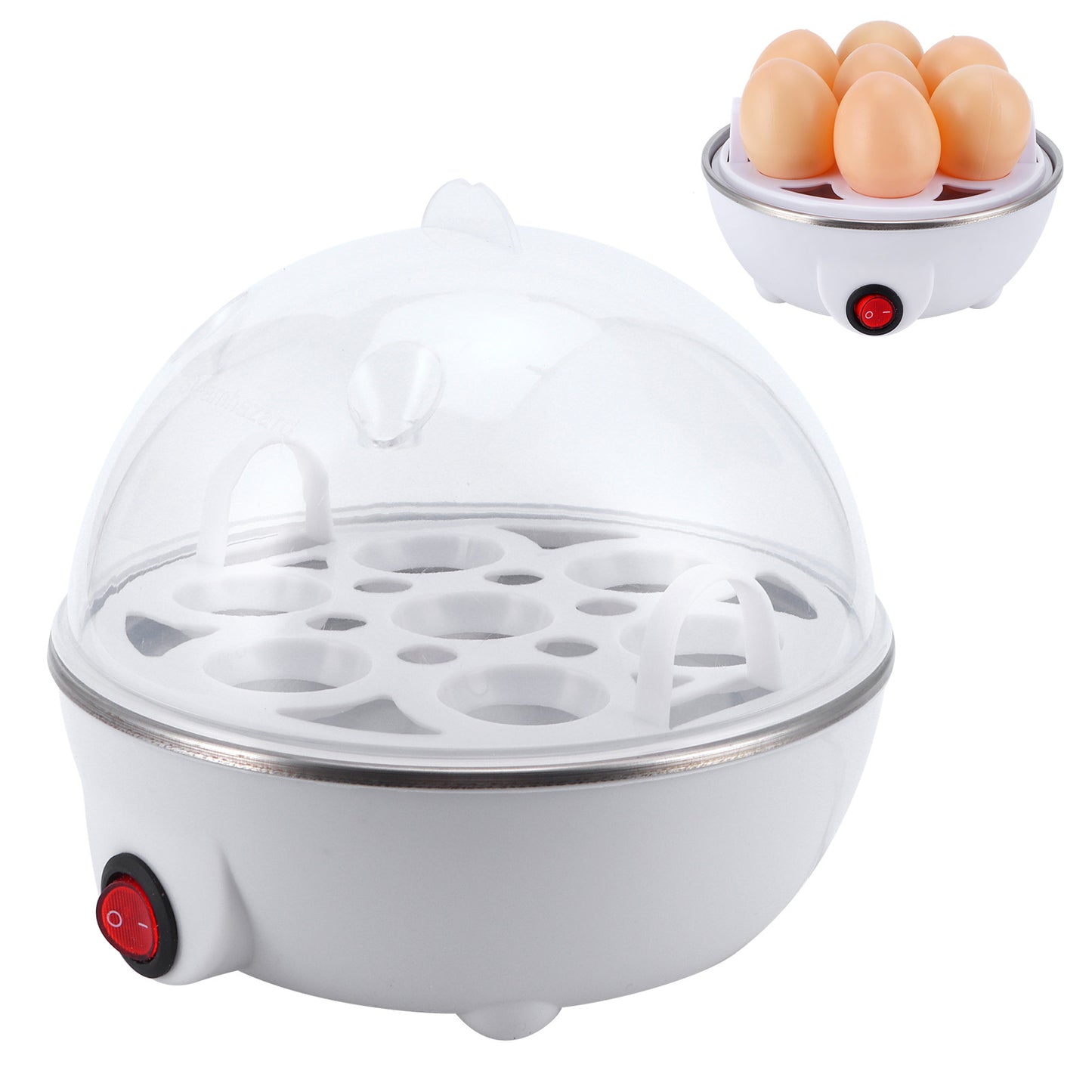 Electric Eggs Boiler Multifunctional Mini Eggs Cooker Steamer Poacher For Kitchen UseUS Plug 110V