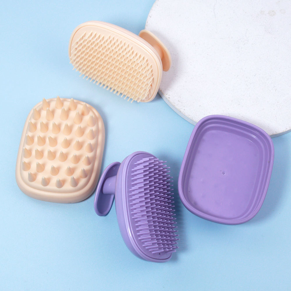 2-in-1 Silicone Soft-Bristle Scalp Massage Brush
