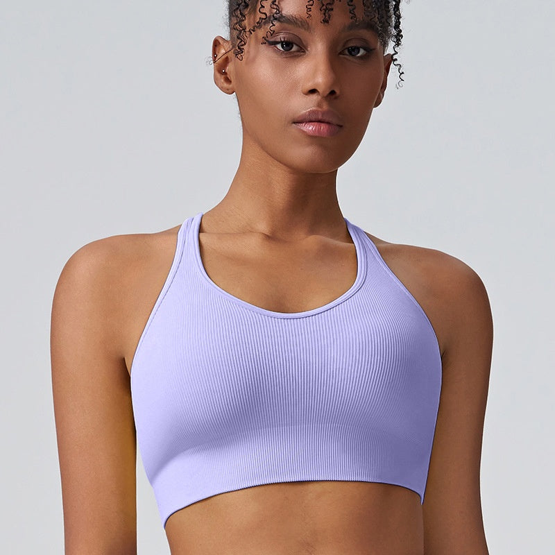 Watton Sports Underwear Women's High-strength Fixed Cup Shockproof Push-up Breast Holding Sexy Cross Beauty Back Yoga Vest