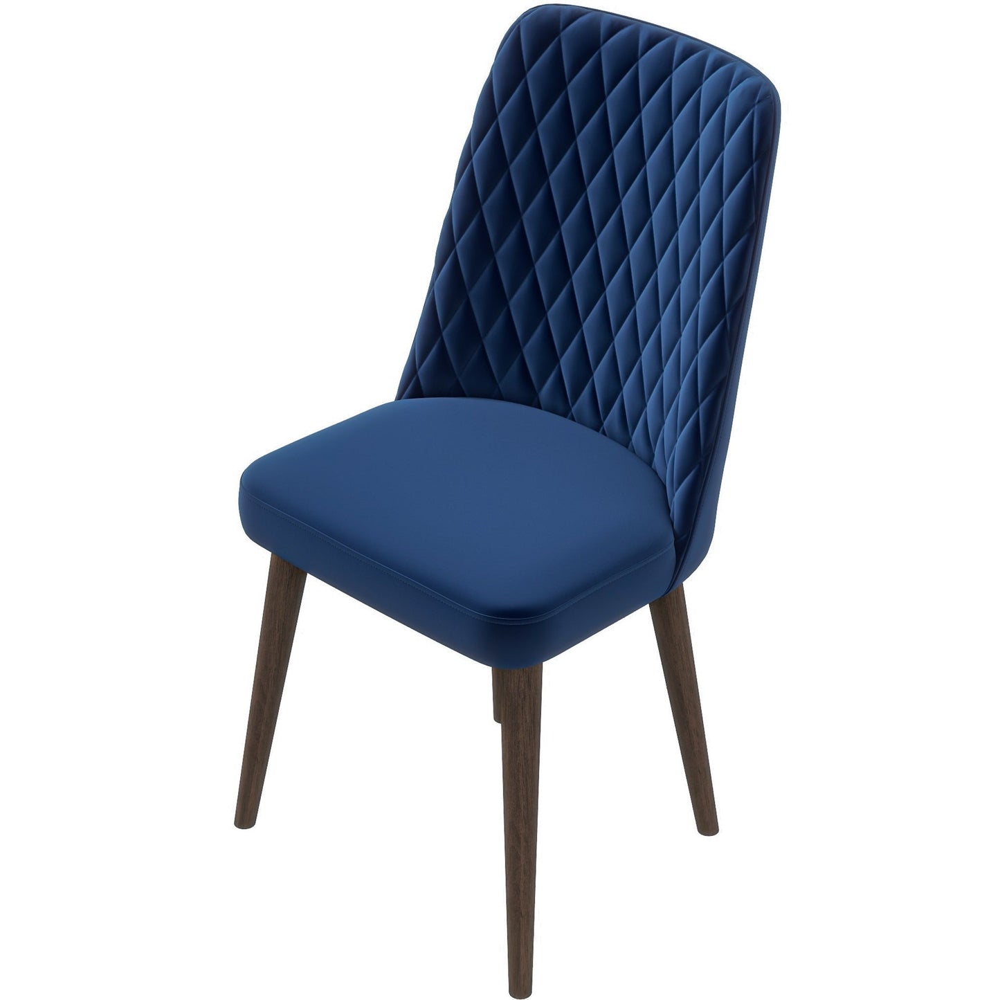 Best Selling Katie Mid-Century Modern Velvet Dining Chair   Set  Of 2  - Blue, Solid Wood, 20x18x36 Inches Table Chairs For Living Room Bedroom Outdoor Lounge