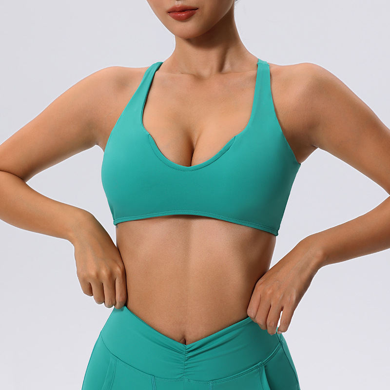 Sports Underwear Women's Back High Elastic Moisture Wicking Running Yoga Bra Fitness Vest