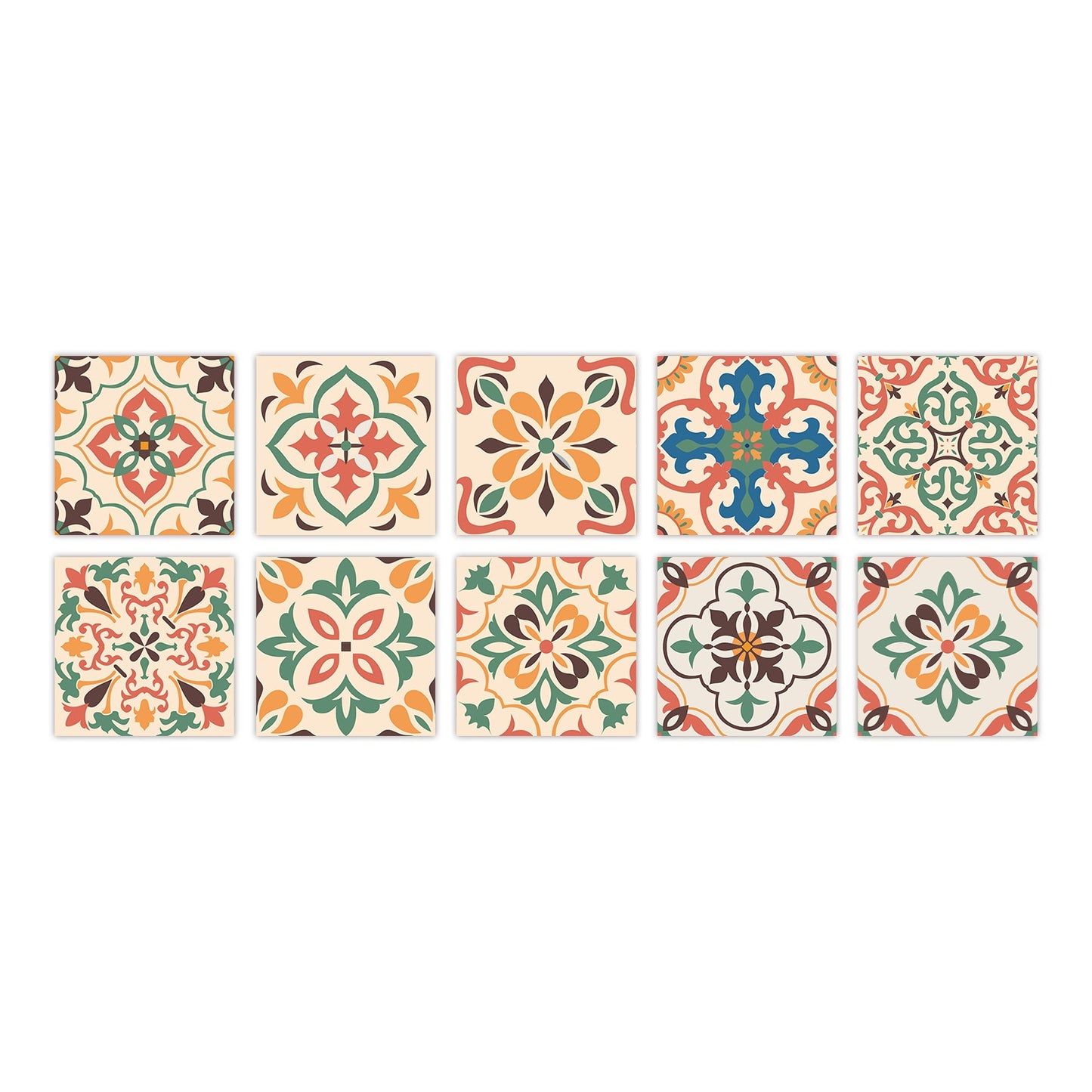 Kitchen Oil- And Water-Resistant Wall Stickers Imitating Tiles