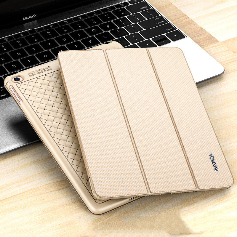 Simple Solid Color Tri-Fold Flat Cooling Protective Cover