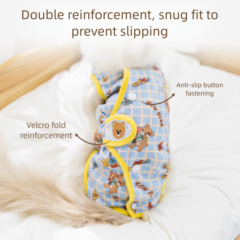 Cat Weaning Clothes Cute Sterilization Suit Protect Belly Clothing For Dogs Cats Anti-lick Recovery Clothing Pet Care Clothes