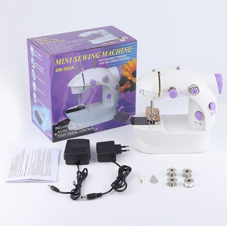 Portable Mini Electric Sewing Machine Multifunctional Desktop Tailor Home Use