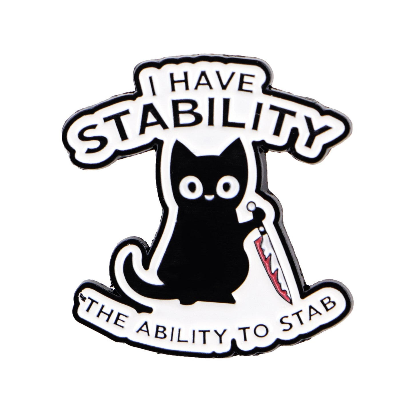 Cat Mi Quotes Brooch Badge For Clothing And Backpacks Stylish Accessories