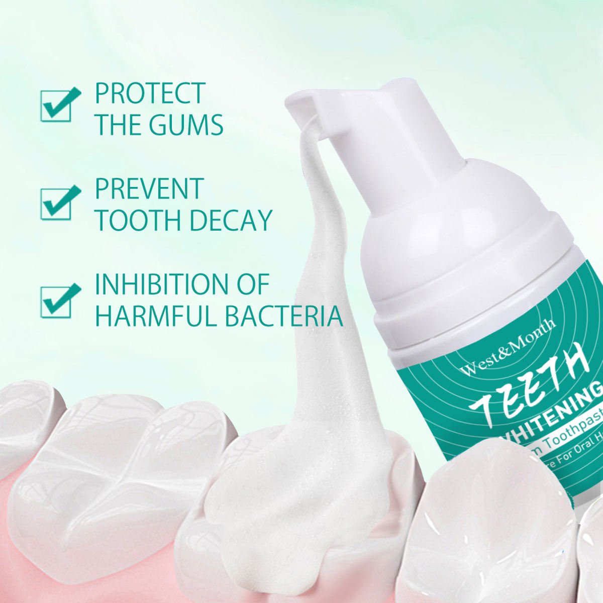 Whitening Toothpaste Moth-proof Cleaning Teeth Stains Gum Care