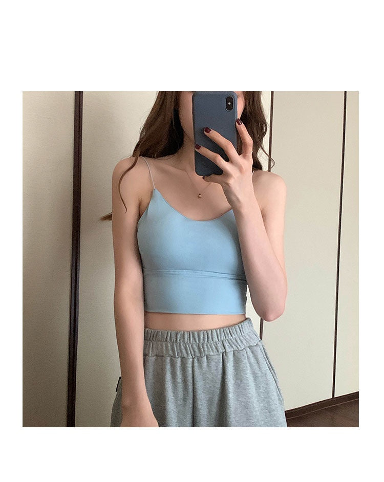 Ice Silk Beauty Back Camisole Women's Korean-style Underwear
