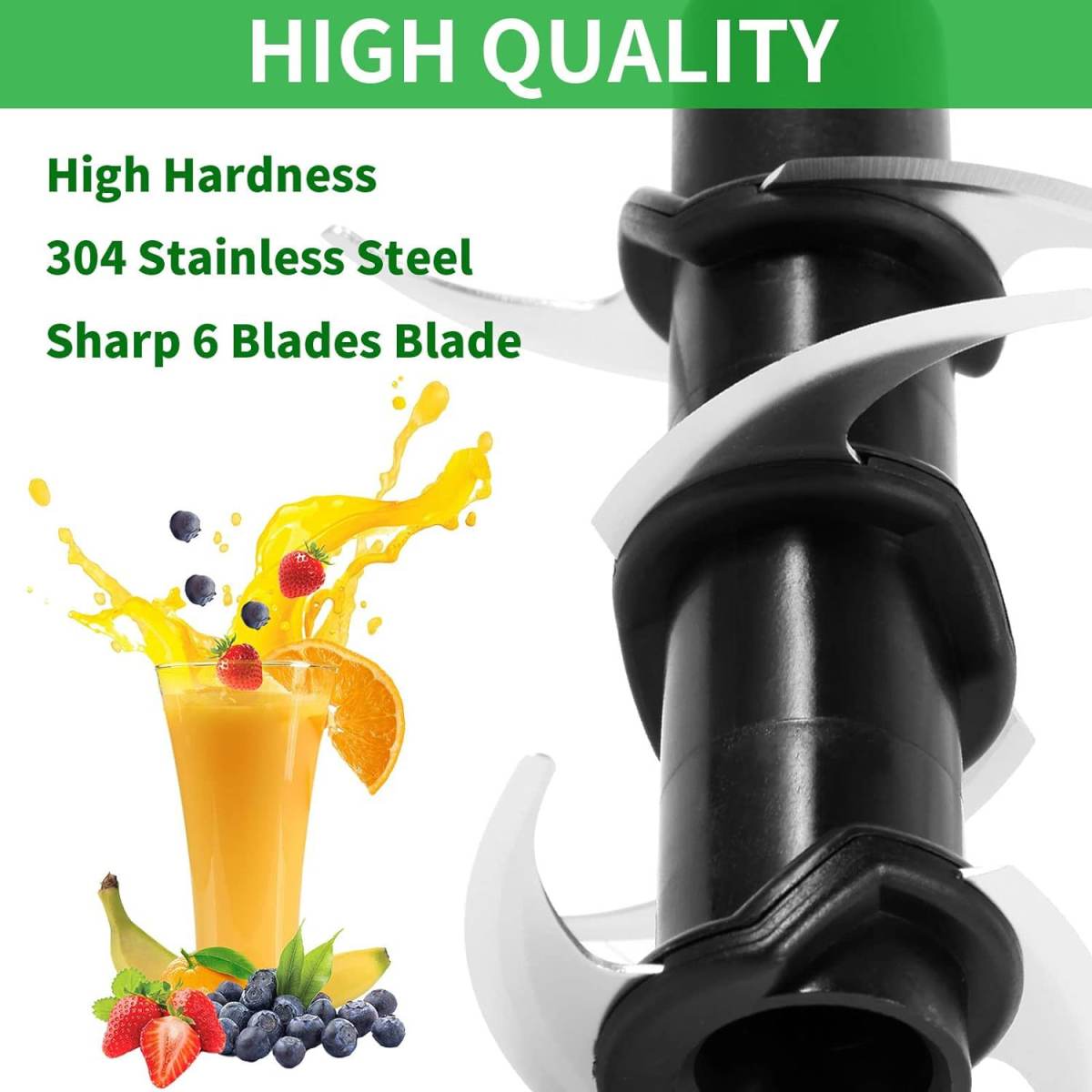 Stainless Steel Replacement Six-stack Blade Set Juicer Knife Seat Accessories