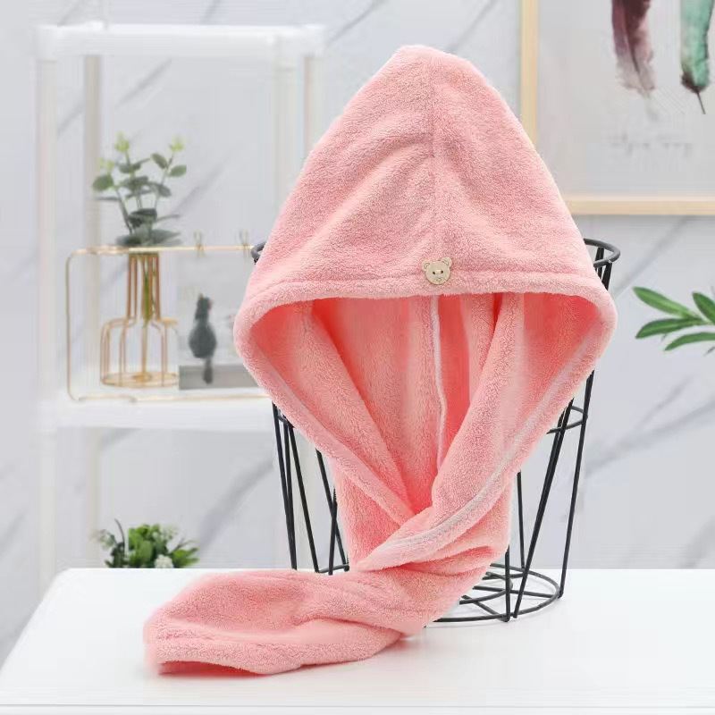 Thickened Double-layer Super-absorbent Hair-drying Cap