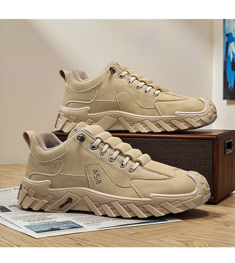 2026 New Arrival Premium Men's Platform Skate Shoes, Non-Slip Wear-Resistant Versatile Casual Athletic Work Shoes