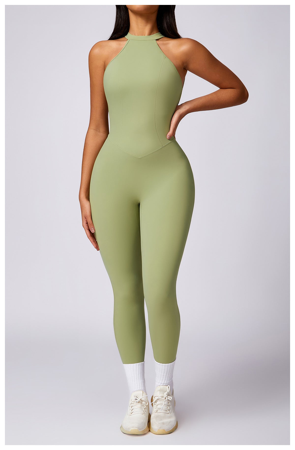 Beauty Back Yoga Jumpsuit Women's Outdoor Running Tight Sports Quick-drying Workout Clothes