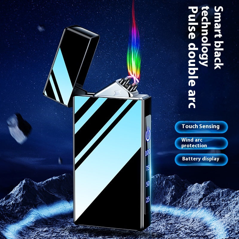Double-layer Windproof Charging Intelligent Power Display Lighter