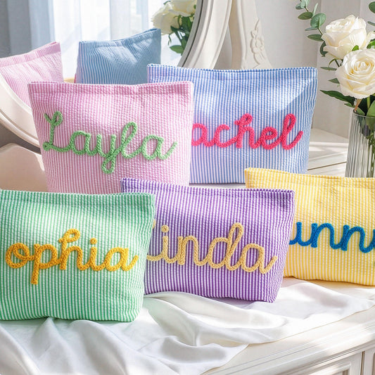 Customized Ladies Bubble Silk Makeup Bag