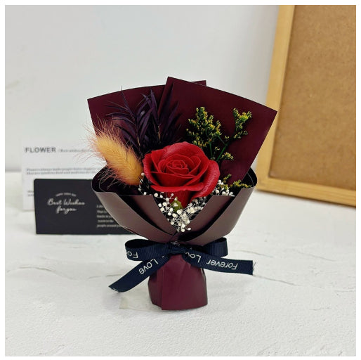 Preserved Flower Dried Flower Mini Bouquet Valentines Day And Teachers Day Gift For Female Teachers