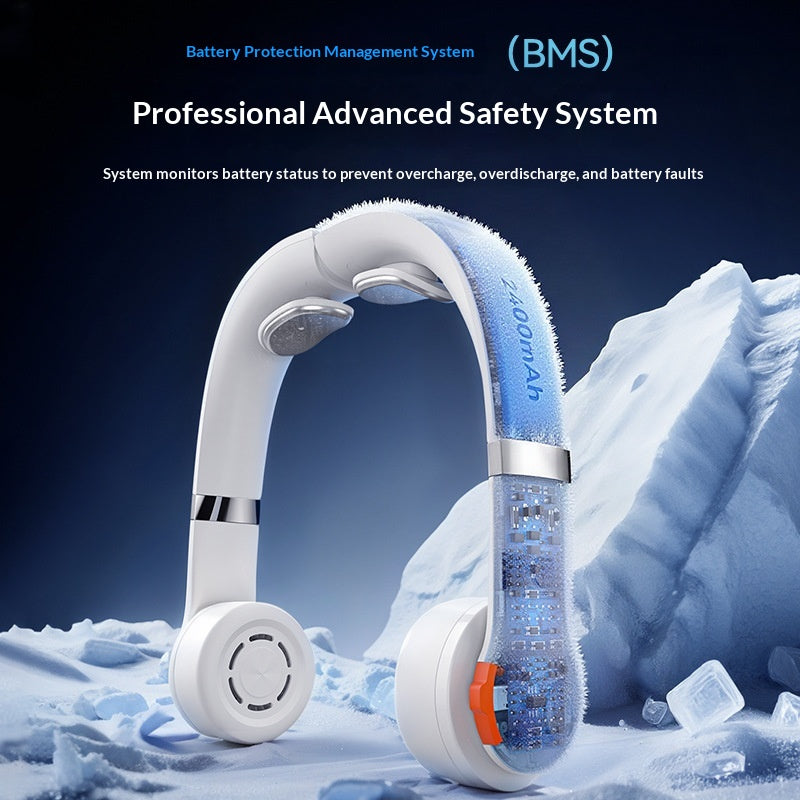 Mute Portable Cooling Bladeless Neck-Hanging Fan